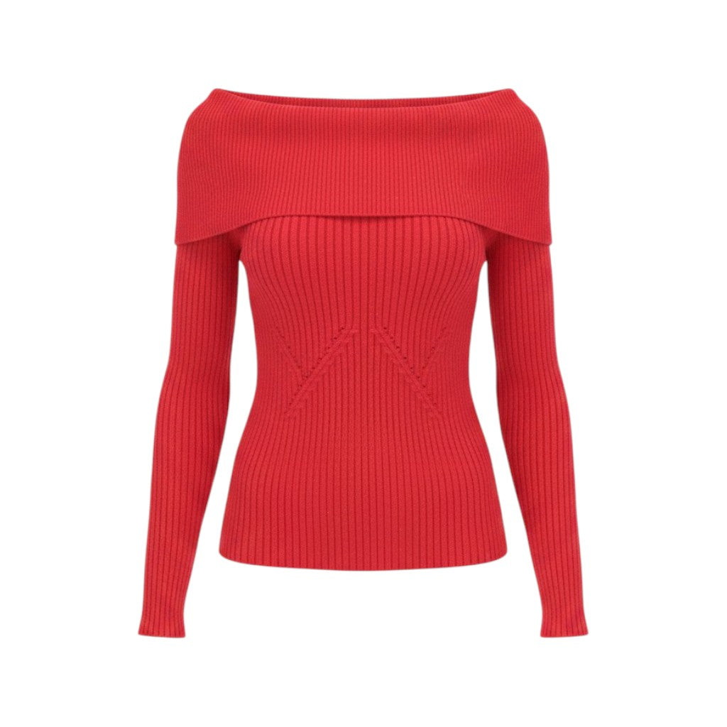 ISAIA Isaia Womens Red Sweater