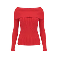 ISAIA Isaia Womens Red Sweater