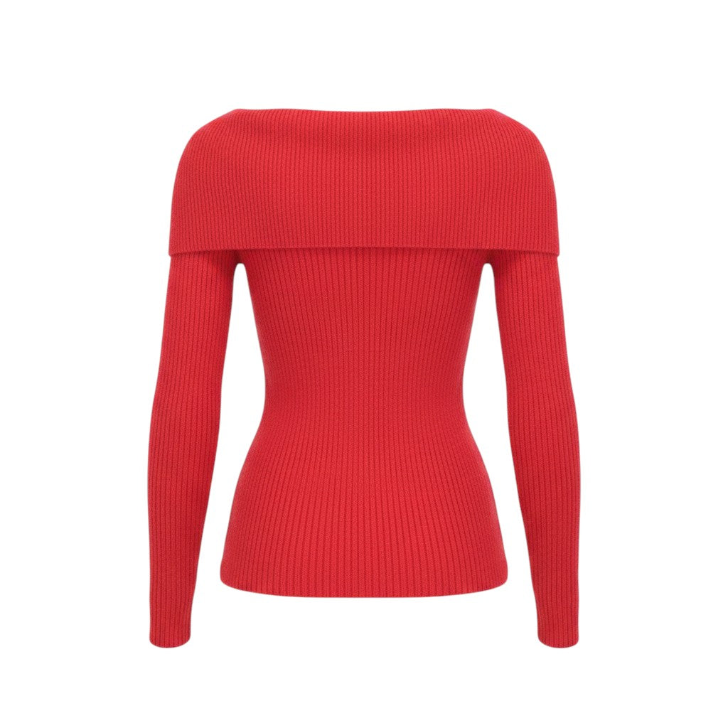 ISAIA Isaia Womens Red Sweater