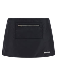 Miu Miu Women Nylon And Fleece Skirt
