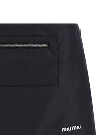 Miu Miu Women Nylon And Fleece Skirt
