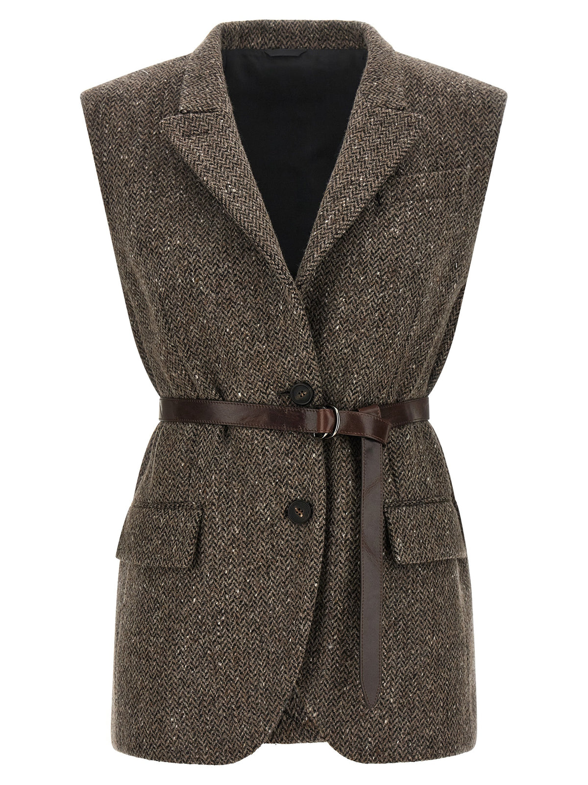 Brunello Cucinelli Women Mélange Wool Vest