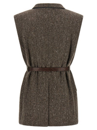 Brunello Cucinelli Women Mélange Wool Vest
