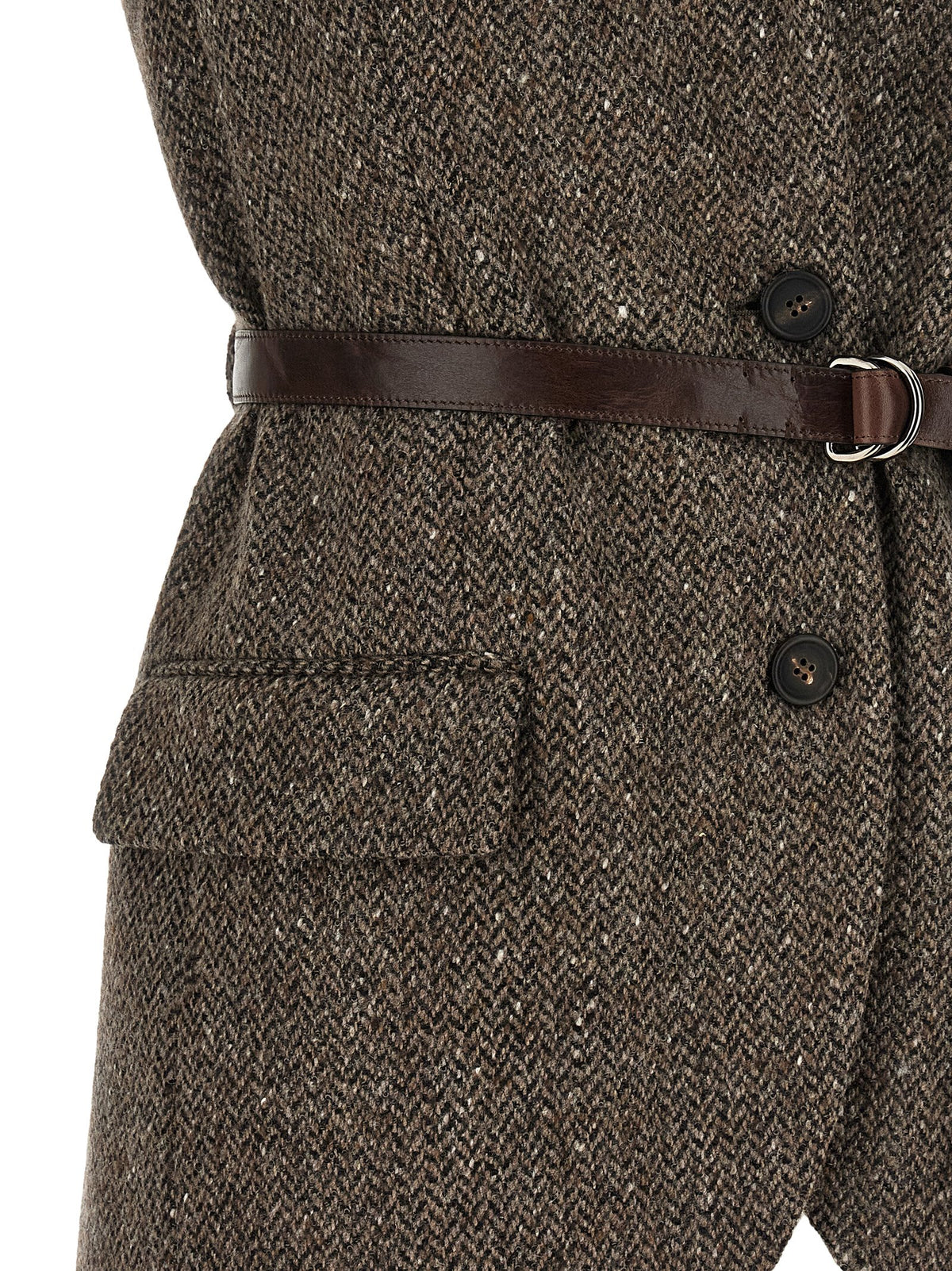 Brunello Cucinelli Women Mélange Wool Vest