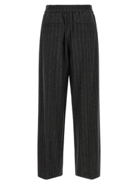 Brunello Cucinelli Women Micro Sequin Pinstripe Pants