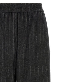 Brunello Cucinelli Women Micro Sequin Pinstripe Pants