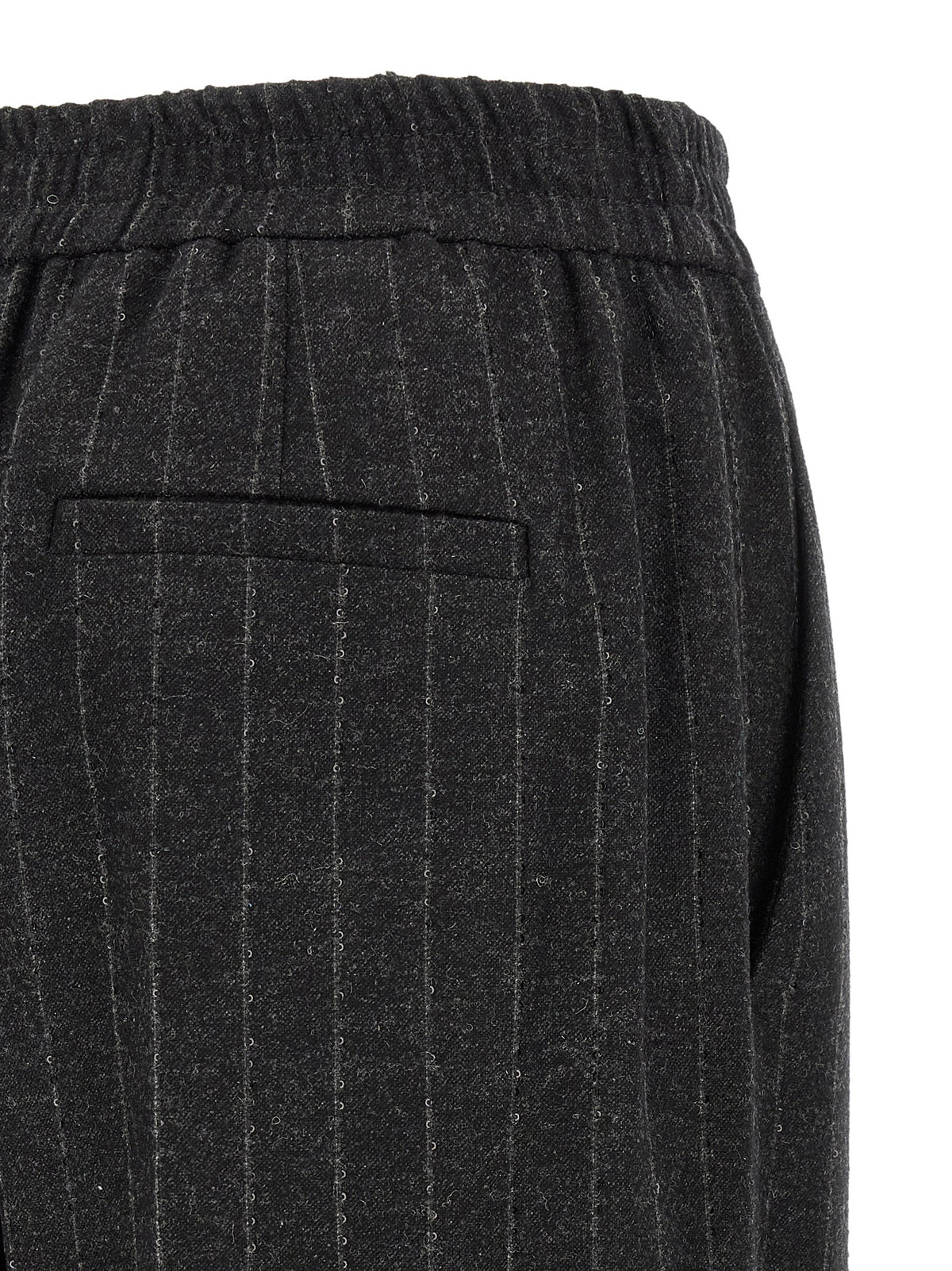 Brunello Cucinelli Women Micro Sequin Pinstripe Pants