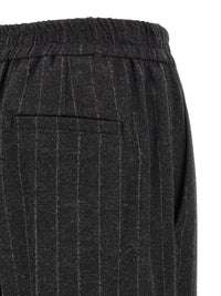 Brunello Cucinelli Women Micro Sequin Pinstripe Pants