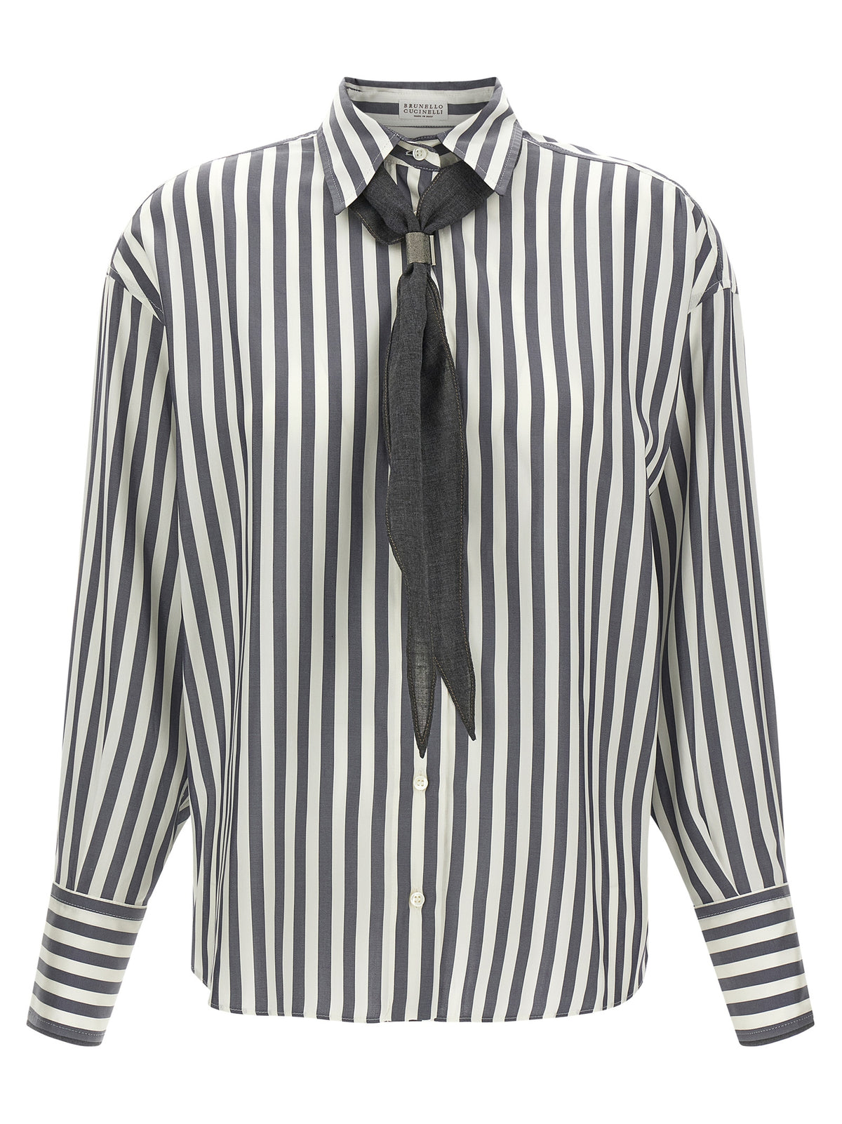 Brunello Cucinelli Women Shirt With Scarf