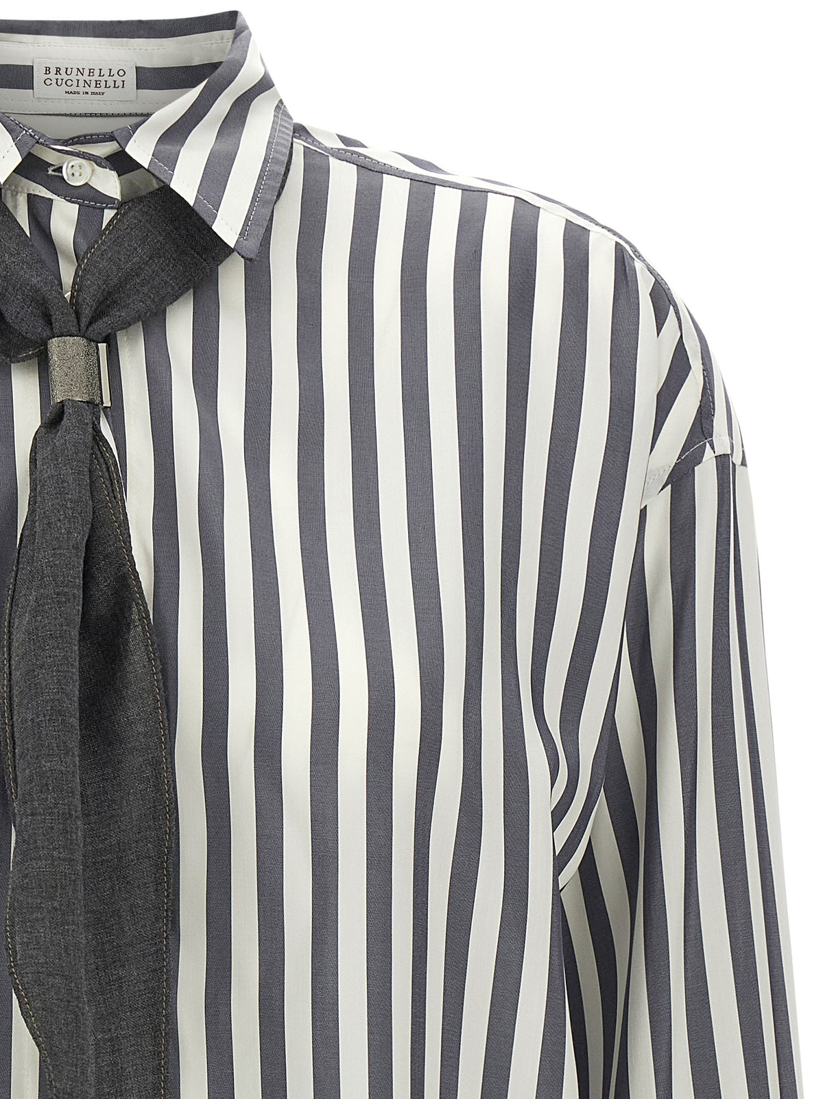 Brunello Cucinelli Women Shirt With Scarf