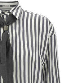 Brunello Cucinelli Women Shirt With Scarf
