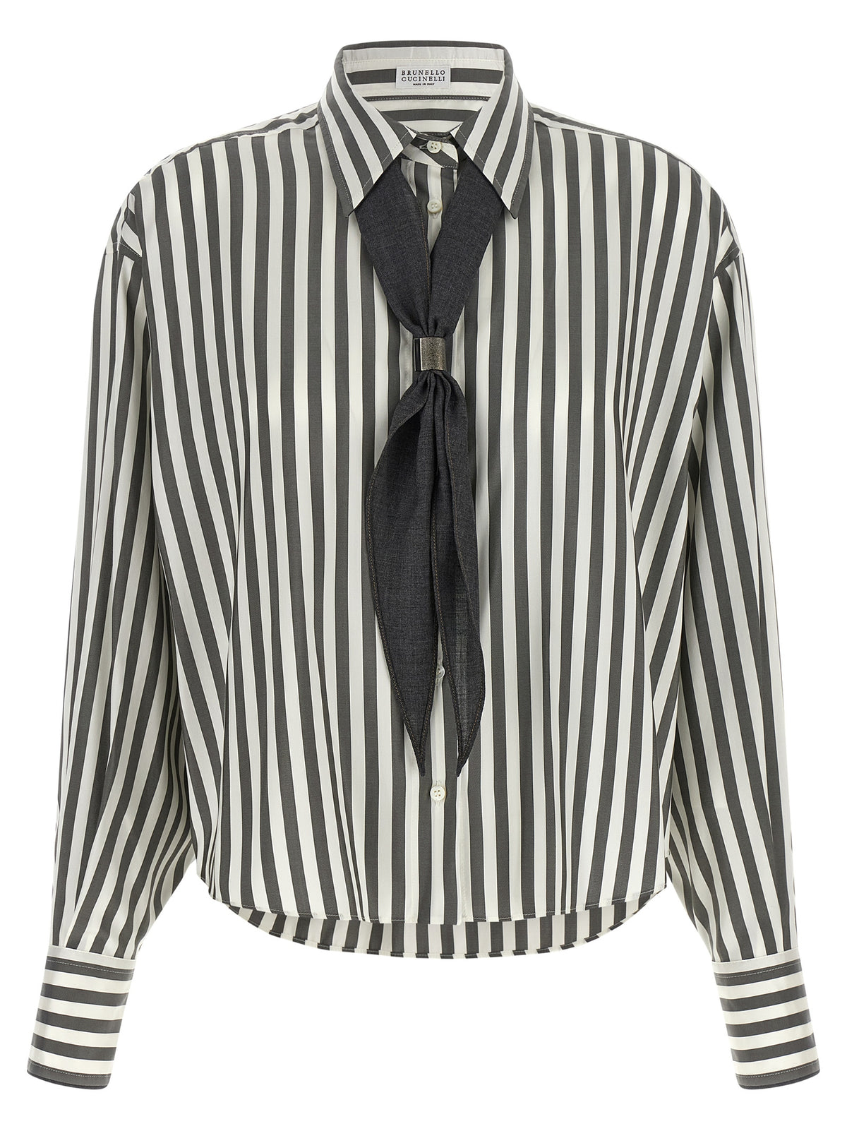 Brunello Cucinelli Women Shirt With Scarf
