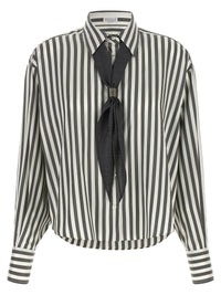 Brunello Cucinelli Women Shirt With Scarf