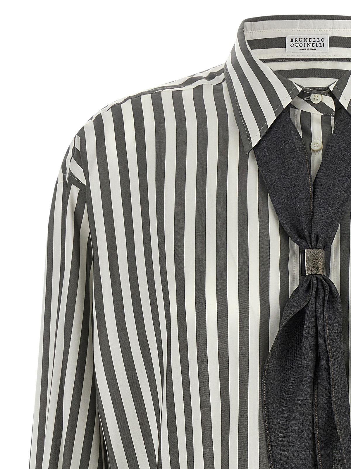 Brunello Cucinelli Women Shirt With Scarf