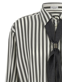 Brunello Cucinelli Women Shirt With Scarf