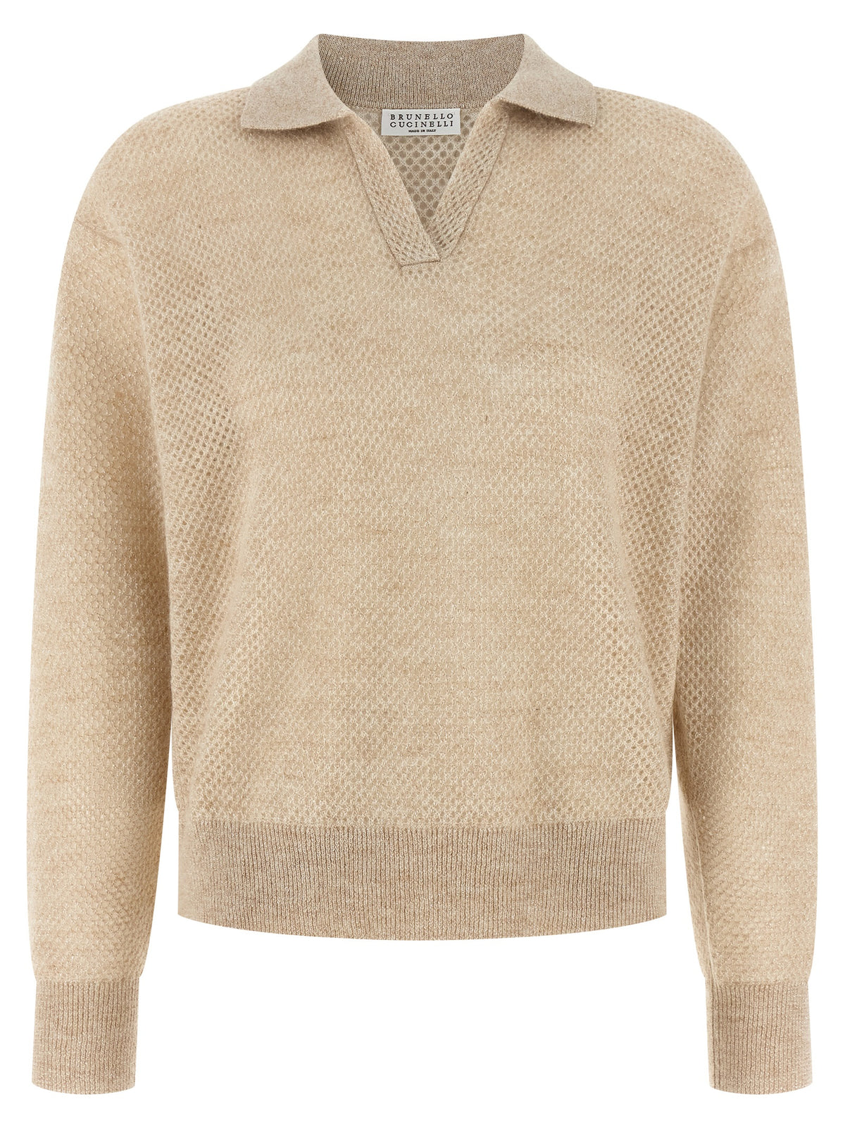 BRUNELLO CUCINELLI Brunello Cucinelli Women Waffle Processing Polo Shirt