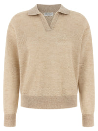 BRUNELLO CUCINELLI Brunello Cucinelli Women Waffle Processing Polo Shirt