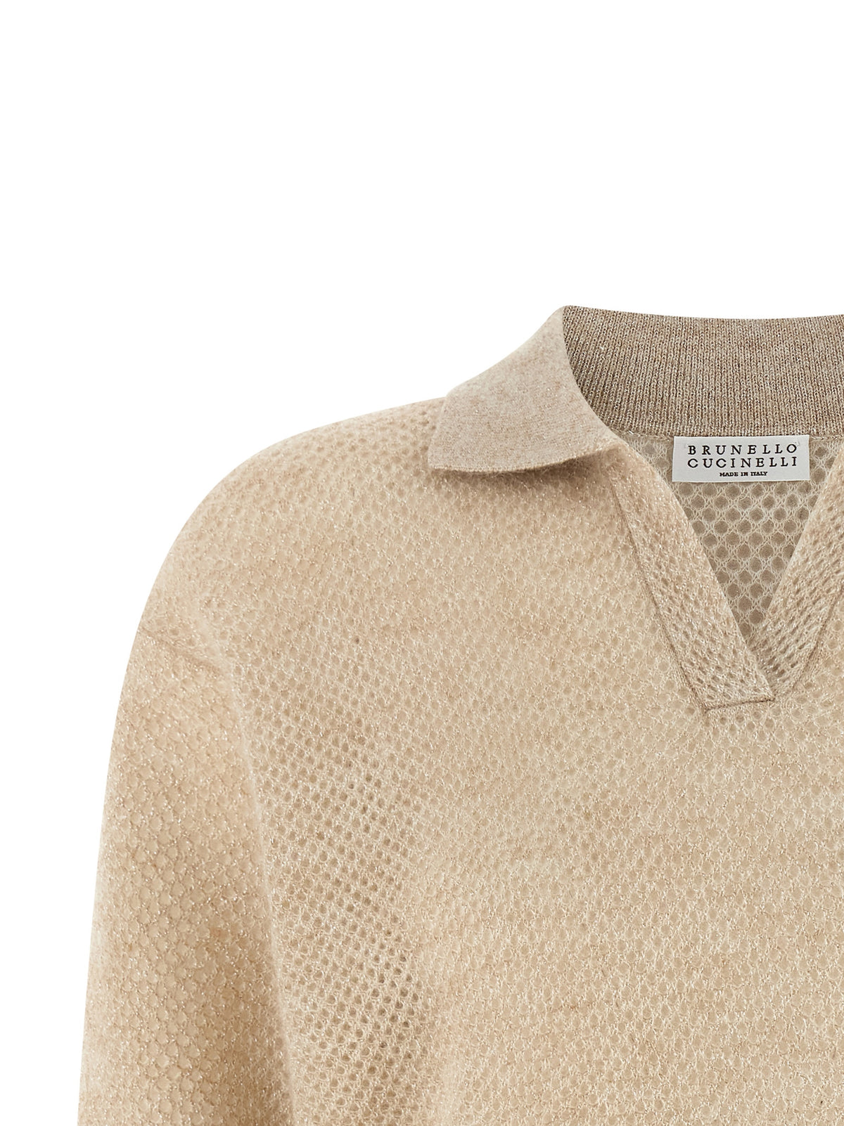 BRUNELLO CUCINELLI Brunello Cucinelli Women Waffle Processing Polo Shirt