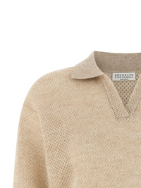 BRUNELLO CUCINELLI Brunello Cucinelli Women Waffle Processing Polo Shirt