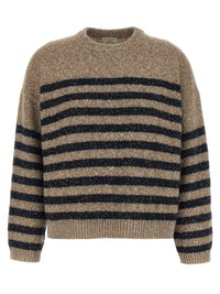 BRUNELLO CUCINELLI Brunello Cucinelli Women 'Dazzling Stripes' Sweater