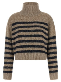 BRUNELLO CUCINELLI Brunello Cucinelli Women 'Dazzling Stripes' Sweater