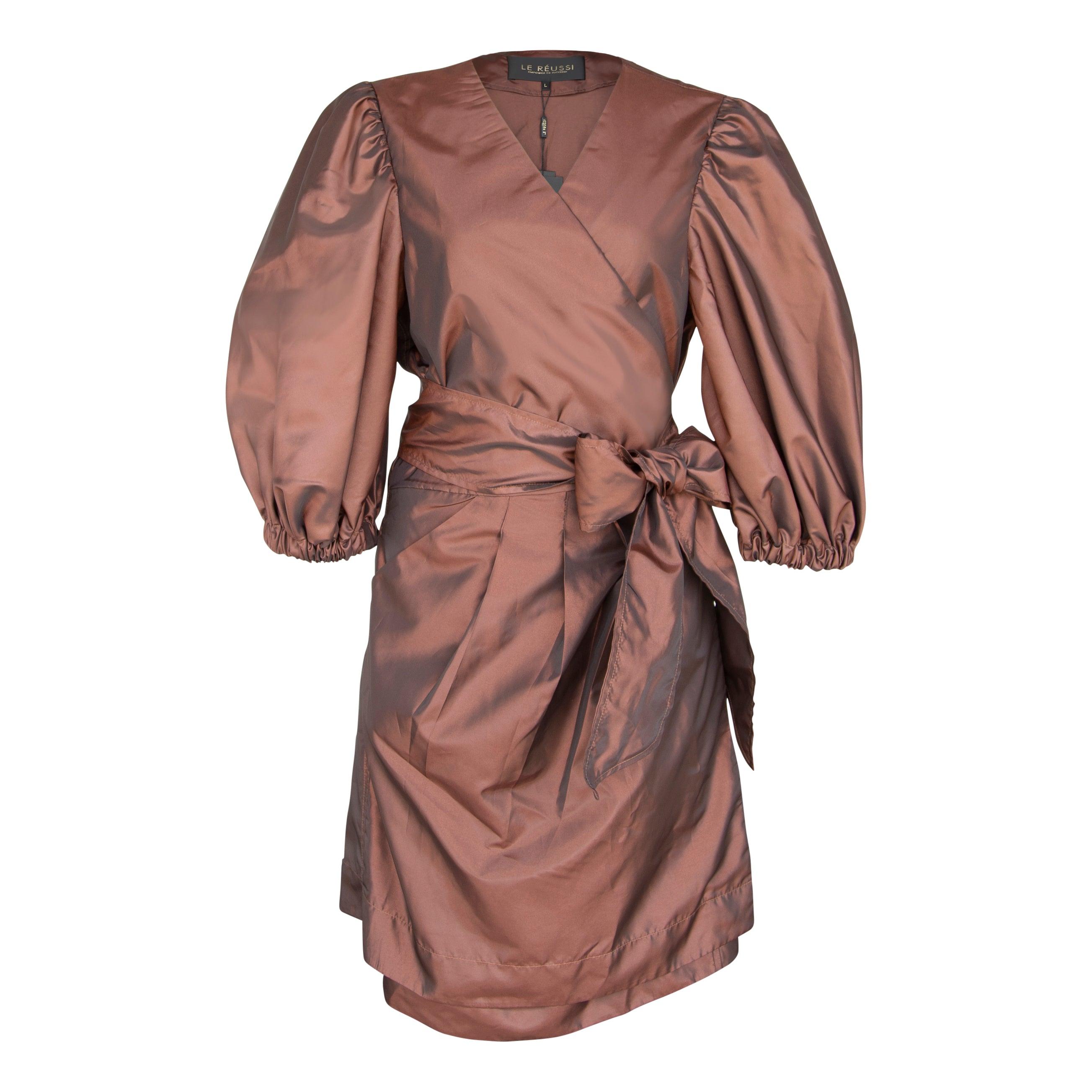 Power Bordeaux Red Wrap Dress1