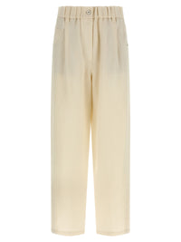 Brunello Cucinelli Women Linen Trousers