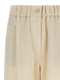 Brunello Cucinelli Women Linen Trousers