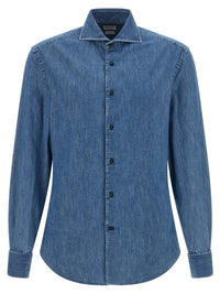 BRUNELLO CUCINELLI Brunello Cucinelli Men Denim Shirt