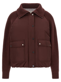 Brunello Cucinelli Women 'Shiny Zipper Pull' Down Jacket