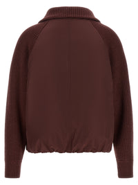 Brunello Cucinelli Women 'Shiny Zipper Pull' Down Jacket