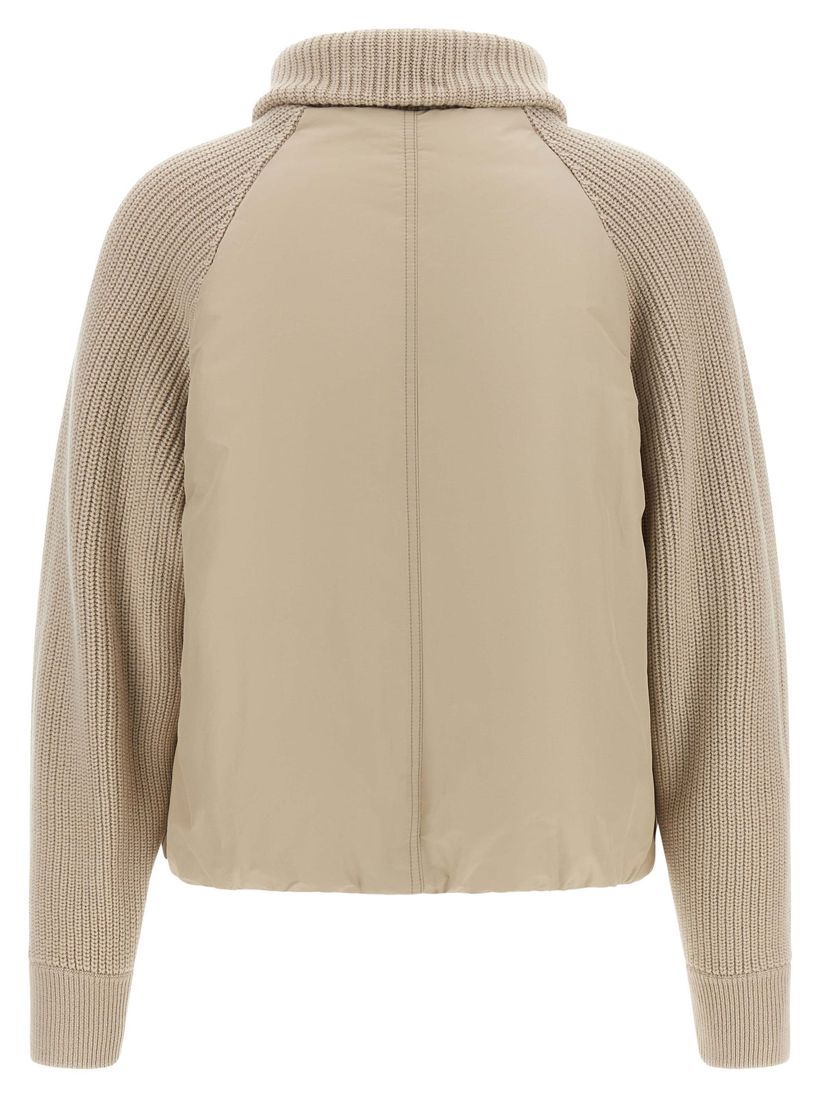 Brunello Cucinelli Women Knit Insert Down Jacket