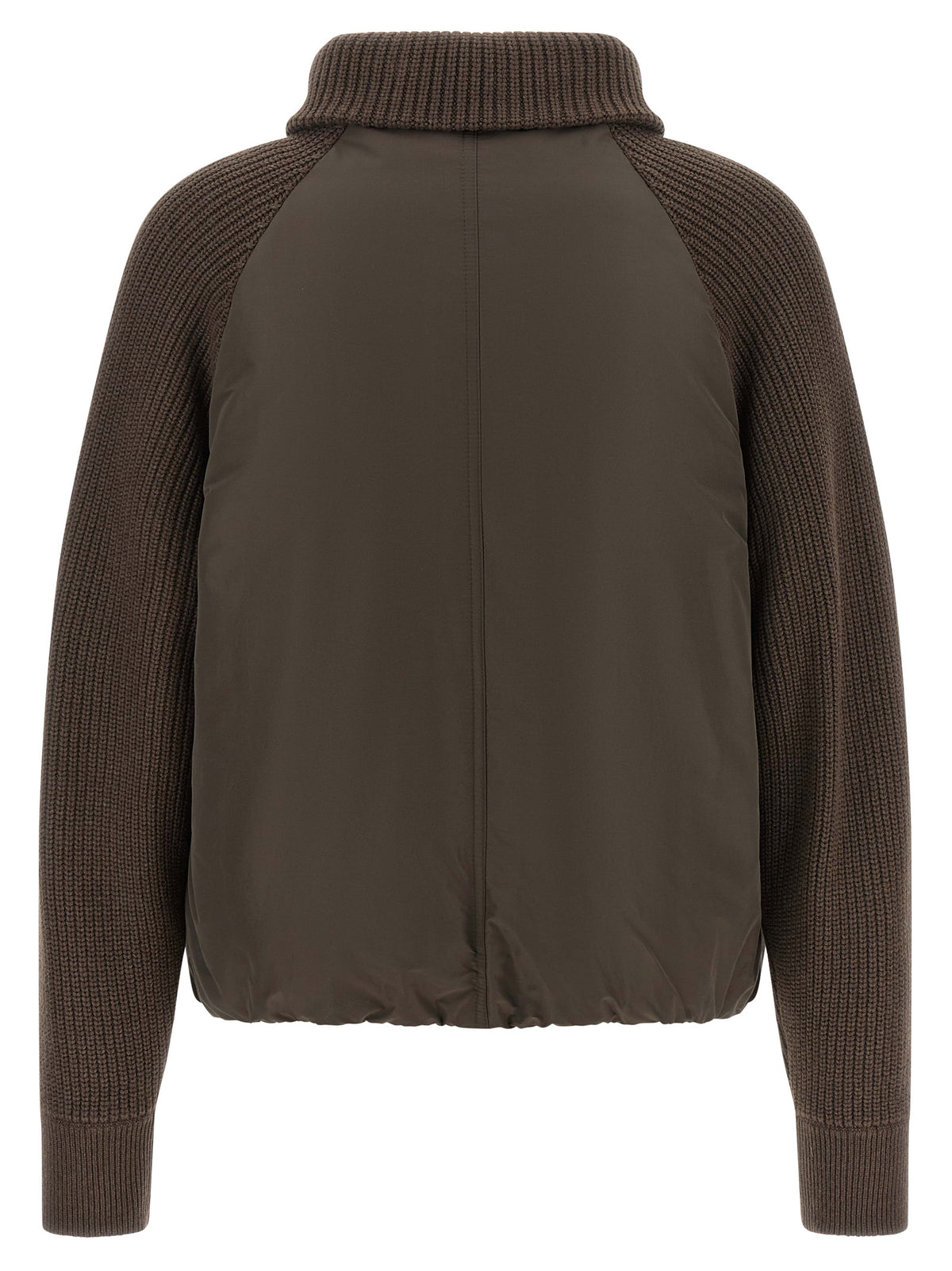 Brunello Cucinelli Women Knit Insert Down Jacket