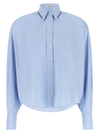 Brunello Cucinelli Women 'Shiny Trim' Shirt
