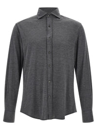 Brunello Cucinelli Men Cotton And Silk Shirt