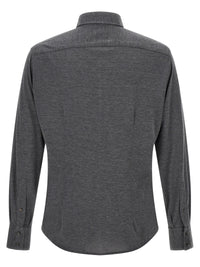 Brunello Cucinelli Men Cotton And Silk Shirt