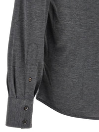 Brunello Cucinelli Men Cotton And Silk Shirt