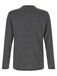 Brunello Cucinelli Men Silk And Cotton T-Shirt