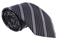 Missoni Multi Stripe Blue/Grey Woven 100% Silk Tie