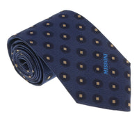 Missoni U5027 Navy Polka Dot 100% Silk Tie