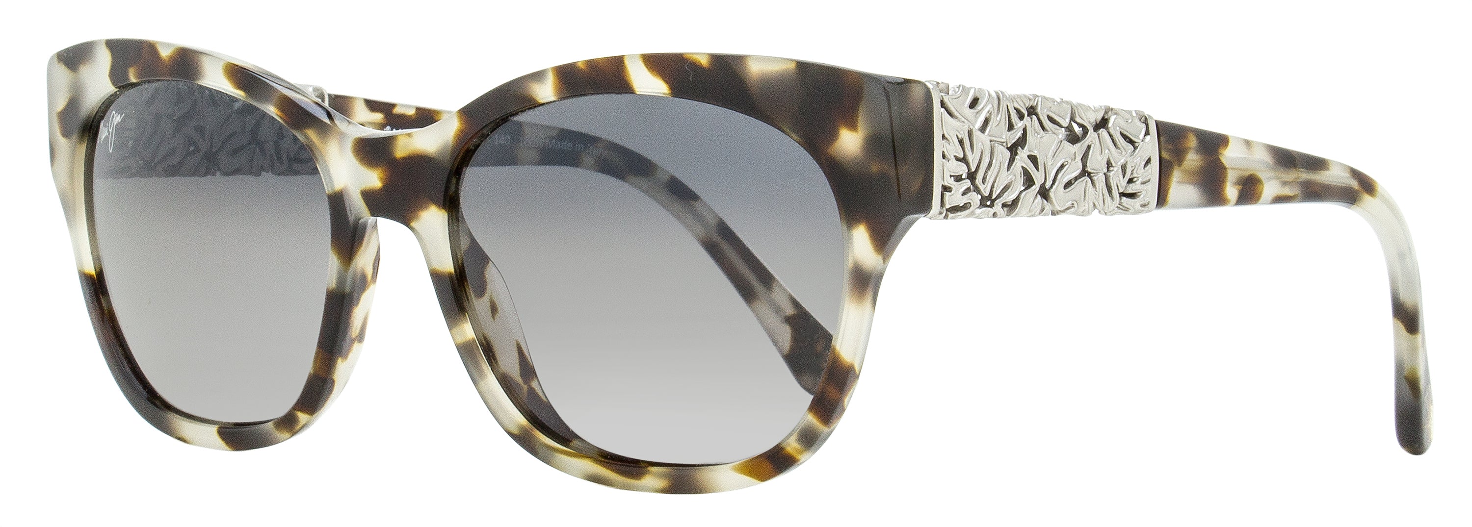 Maui Jim Monstera Leaf Sunglasses MJ747 05T Gray Tokyo Tortoise 57mm Gray Tokyo Tortoise