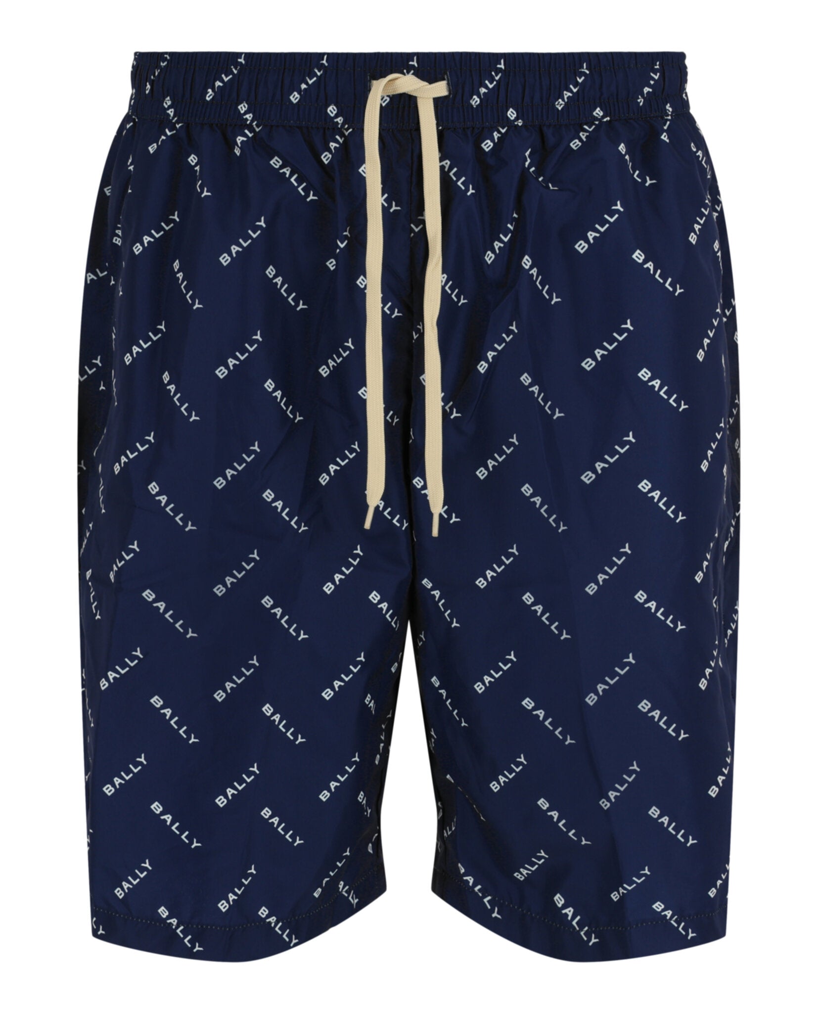 Bally Mens Logo Pattern Swim Trunks