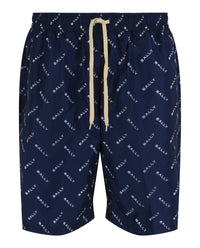 Bally Mens Logo Pattern Swim Trunks