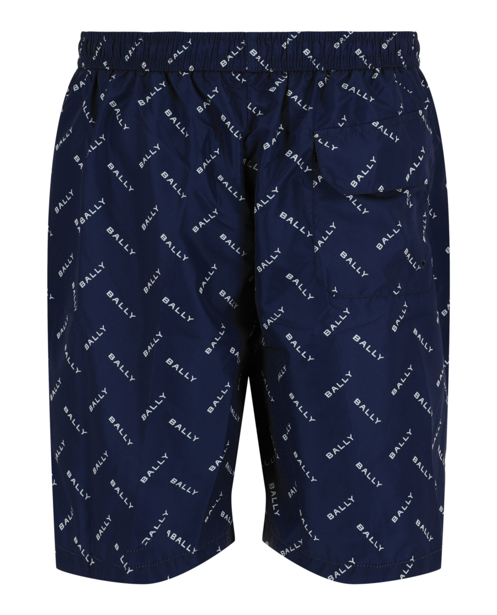 Bally Mens Logo Pattern Swim Trunks
