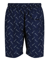 Bally Mens Logo Pattern Swim Trunks