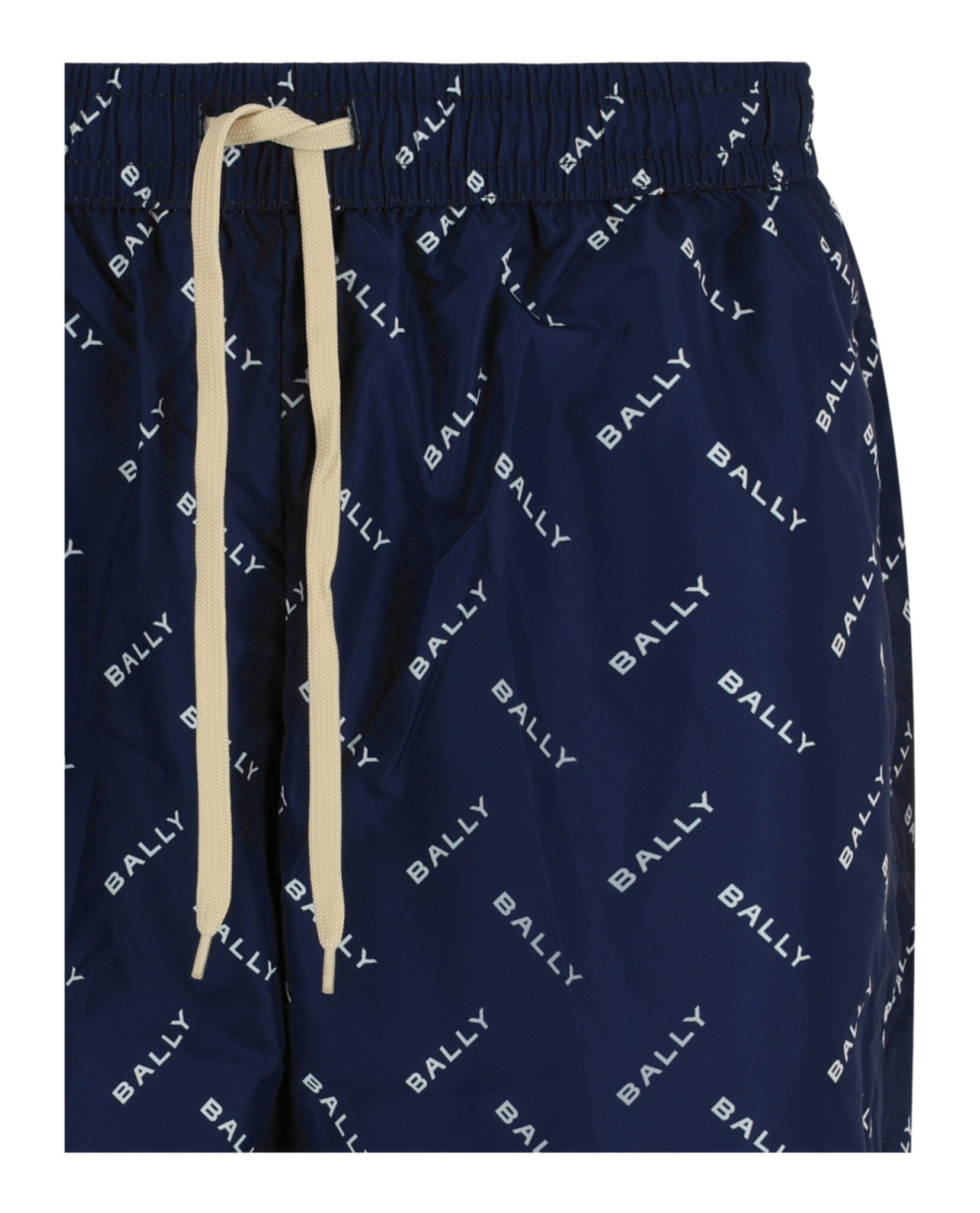 Bally Mens Logo Pattern Swim Trunks