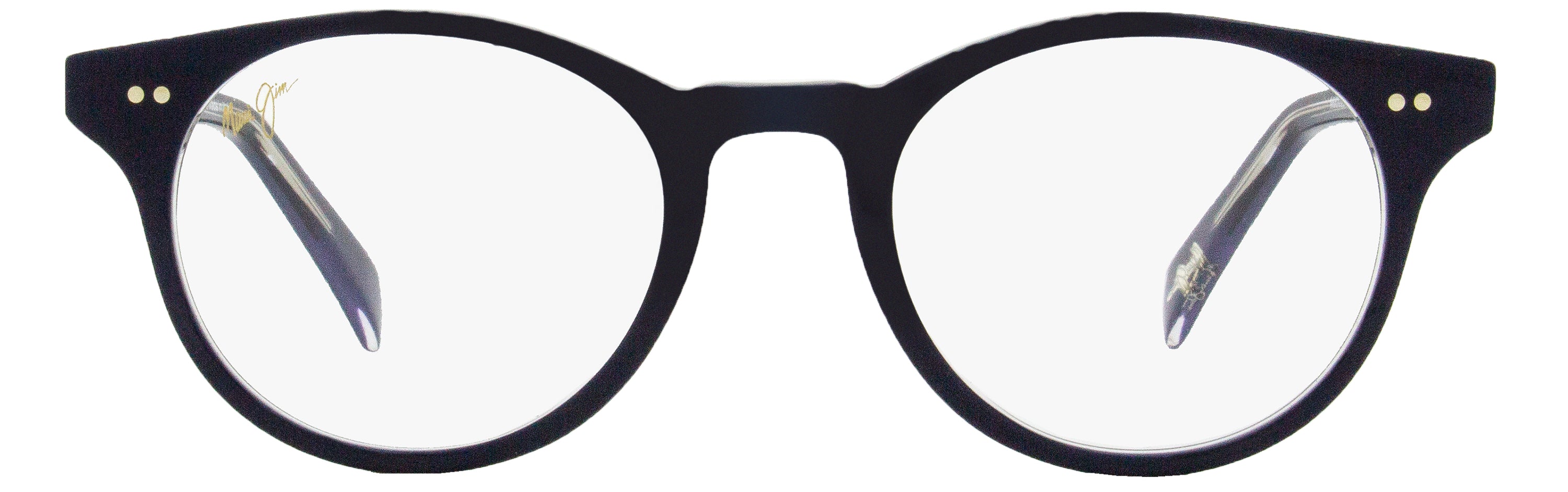 Maui Jim Oval Eyeglasses MJO2227 03 Navy/Clear 47mm – Bluefly
