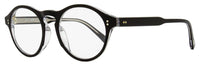 Maui Jim Oval Eyeglasses MJO2232 02K Black/Clear 49mm Black Clear