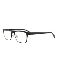 Maui Jim Mens Square/Rectangle Black Black Transparent Fashion Designer Eyewear