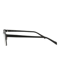 Maui Jim Mens Square/Rectangle Black Black Transparent Fashion Designer Eyewear